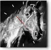 Wanduhr - Quadrat - Glasuhr - Pferd Natur Tier - 30x30cm - Produktbild-Vorschau 1