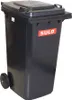 Müllgroßbehälter 240l HDPE anthrazitgrau fahrbar,n.EN 840 Produktbild-Vorschau 7