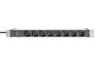 DIGITUS 8-Fach Steckdosenleiste 1HE PDU, IEC C14 St. IT Produktbild-Vorschau 1