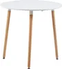 H.J WeDoo 90x90x73 cm table de cuisine ronde Table de salle Voir les images du produit 6
