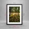 Gerahmtes Poster - Schwarzer Rahmen - Wald grün Produktbild-Vorschau 5