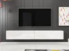 TV stolík CERIEE 180 - biely / biely lesklý Náhľad obrázku produktu 2