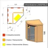 Dewello Infrarotkabine Infrarotsauna LAKEFIELD 120cm x Produktbild-Vorschau 11