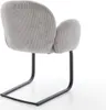 DELIFE Freischwinger Nube-Flex mit Armlehnen Cord Produktbild-Vorschau 5