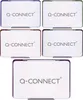 A collage of five different colored ink pads, each with the brand name 'Q-CONNECT' printed on it. Podgląd zdjęcia produktu