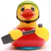 Badeente Kajak schwimmt aufrecht Vinyl 9 cm Produktbild-Vorschau 3