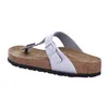 Birkenstock Gizeh Silber Normalfußbett - Damen Hausschuhe - Produktbild-Vorschau 38
