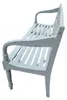 Massivholz Sitzbank CHRISTOS Antique-Grey 150cm Shabby-Look Produktbild-Vorschau 3