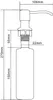 Mexen dispenser per lavello, inox - 6601320-99 Anteprima dell’immagine prodotto 3