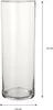 Mica Decorations Carly Vase - H55 x Ø19 cm - Zylinder - Produktbild-Vorschau 5