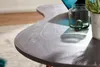 Couchtisch JAI mit grauer Akazie-Massivholzplatte und kupferfarbenen Metallbeinen, Detailansicht der Tischoberfläche. Produktbild-Vorschau