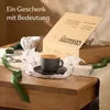 Cosumy Cappuccino Tassen mit Untertassen 4er Set Bunt Produktbild-Vorschau 6