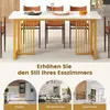 Table de salle à manger en bois 160 x 60 cm table de Voir les images du produit 5