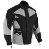Motorradjacke Textilien Schwarz/Hellgrau, Größe:50/M Produktbild-Vorschau 3