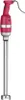 A red and silver immersion blender on a white background. Produktbild-Vorschau
