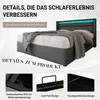 STILVORA Boxspringbett Polsterbett 140 x 200 cm Produktbild-Vorschau 6