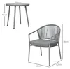 Outsunny Rattan Bistroset – zahradní sedací souprava se 2 Náhled obrázku produktu 3