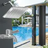 UISEBRT Quadratische Solardusche Schwarz, 40L Kapazität, Produktbild-Vorschau 1