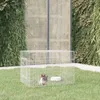 vidaXL Gabbia per conigli 78x54x54 cm Ferro zincato Anteprima dell’immagine prodotto 2