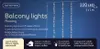 Lumineo Balkonbeleuchtung 220 LED 2x1 m warm weiß, Produktbild-Vorschau 3
