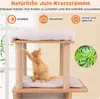 Tiragraffi COSTWAY 120 cm, albero per gatti con amaca stile Anteprima dell’immagine prodotto 7