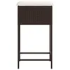 vidaXL Garten-Barhocker mit Kissen 2 Stk. Braun Poly Rattan Produktbild-Vorschau 6