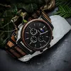 Holwerk BASSUM Herren Edelstahl & Holz Chronograph Produktbild-Vorschau 3