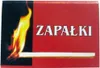 A close-up of a matchbox with a flame and the word "ZAPAŁKI" printed on it. Produktbild-Vorschau