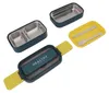 Double Layer Bento Box 316 Edelstahl Fach Portable Lunch Produktbild-Vorschau 1