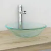 vidaXL Umývadlo z tvrdeného skla 42 cm transparentné Náhľad obrázku produktu 2