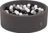 KiddyMoon Bällebad 90x30cm 200 Bälle ∅7cm Rund Bällepool Produktbild-Vorschau 1