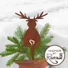 Rostikal Décoration de jardin rouille Cerf 18 x 19 cm Voir les images du produit 5