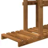 vidaXL Porta piante in legno massello di acacia, naturale, Anteprima dell’immagine prodotto 4