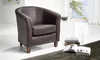 Max Winzer Sessel Livia - pigmentiertes Nappaleder braun - Produktbild-Vorschau 2