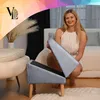 VELORA H&L Hunderampe Grau - 2in1 Hundetreppe & Sitzhocker, Produktbild-Vorschau 4