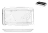 PASABAHCE Set 2 Vassoi Madlen Vetro Rettangolare Cm 22X12 Anteprima dell’immagine prodotto 2