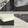 tectake® Aluminium Rattan Lounge wetterfest und Produktbild-Vorschau 4