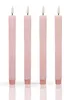 LED Stabkerzen Echtwachs rosa 4 Stück, mit Timer und Produktbild-Vorschau 2