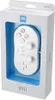 A white Nintendo Wii Classic Controller is displayed in its retail packaging. Produktbild-Vorschau