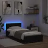 vidaXL Rám postele černý dubový vzhled 90 x 190 cm materiál Náhled obrázku produktu 4