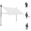 vidaXL Tenda da sole retrattile a comando manuale con LED Anteprima dell’immagine prodotto 2