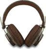 A pair of brown headphones with a patterned headband and earcups, shown from a top-down perspective. Anteprima dell’immagine prodotto