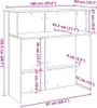 vidaXL Bancone da reception in cemento grigio 100x50x103,5 Anteprima dell’immagine prodotto 8