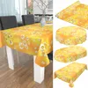 Tischdecke Wachstuch Blumen Gelb Robust Wasserabweisend Produktbild-Vorschau 5