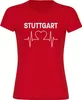 multifanshop Damen T-Shirt - Stuttgart - Herzschlag, rot, Produktbild-Vorschau 1