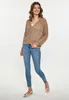 Sweter damski Jeona - kolor taupe. Rozmiar: M/L Podgląd zdjęcia produktu 3