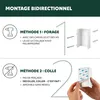 Poubelle carrée murale Bremermann pour cosmétiques avec Voir les images du produit 6