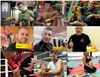 A collage of nine images featuring various individuals, likely athletes or martial artists, holding or using Namman Muay Thai pain relief cream. Produktbild-Vorschau