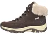 Das Bild zeigt einen braunen Stiefel mit Schnürsenkeln und einer robusten Sohle Er ist seitlich von der linken Seite zu sehen Produktbild-Vorschau