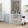 PawHut zábrana brána pro psy 4-dílná, 204 x 75 cm Skládací Náhled obrázku produktu 2